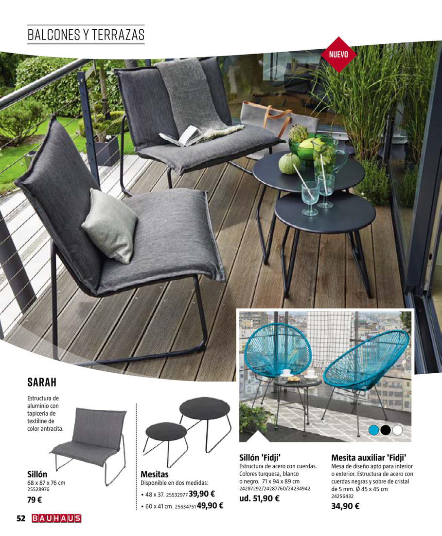 BAUHAUS España Especial Jardín 2019 Sillón de posiciones Sillón de posiciones Cannes (Ancho: 65 cm, Blanco) | BAUHAUS