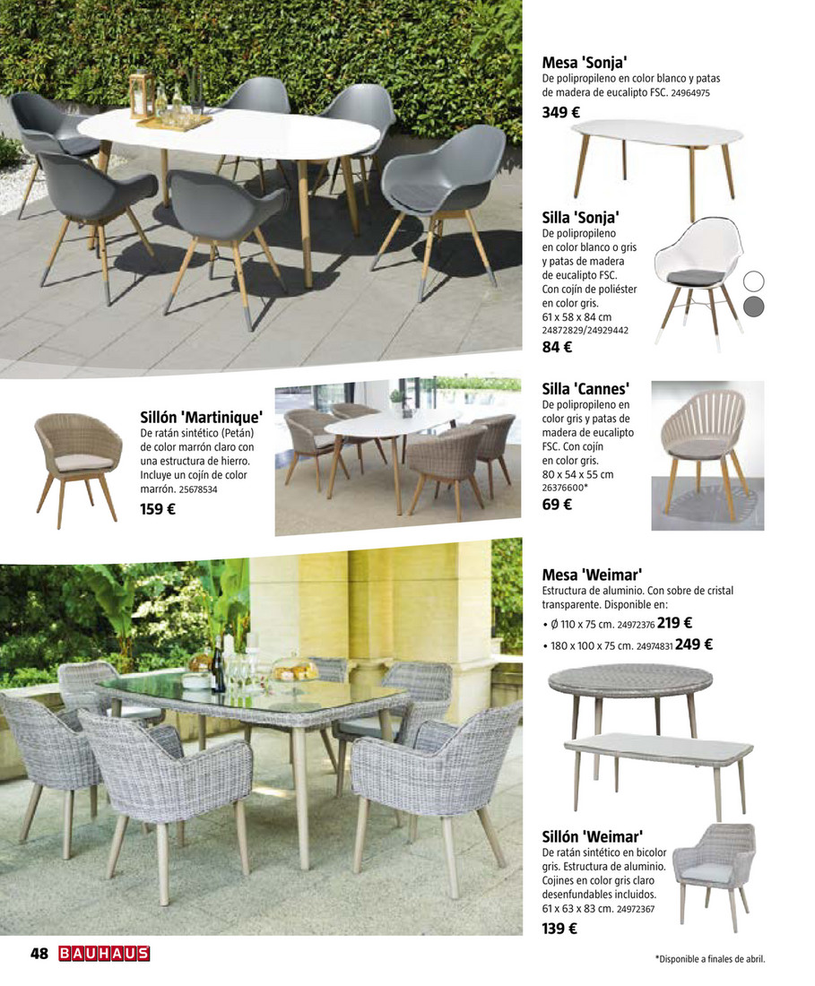 BAUHAUS España Especial Jardín 2019 Sillón de posiciones Sillón de posiciones Cannes (Ancho: 65 cm, Blanco) | BAUHAUS